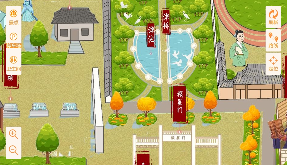 五桂山街道手绘地图景区语音讲解导览系统：智慧景区建设的基石