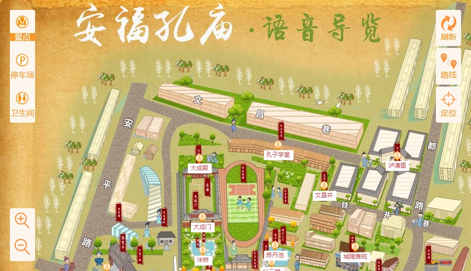 五桂山街道手绘地图：智慧景区智能化服务的延伸